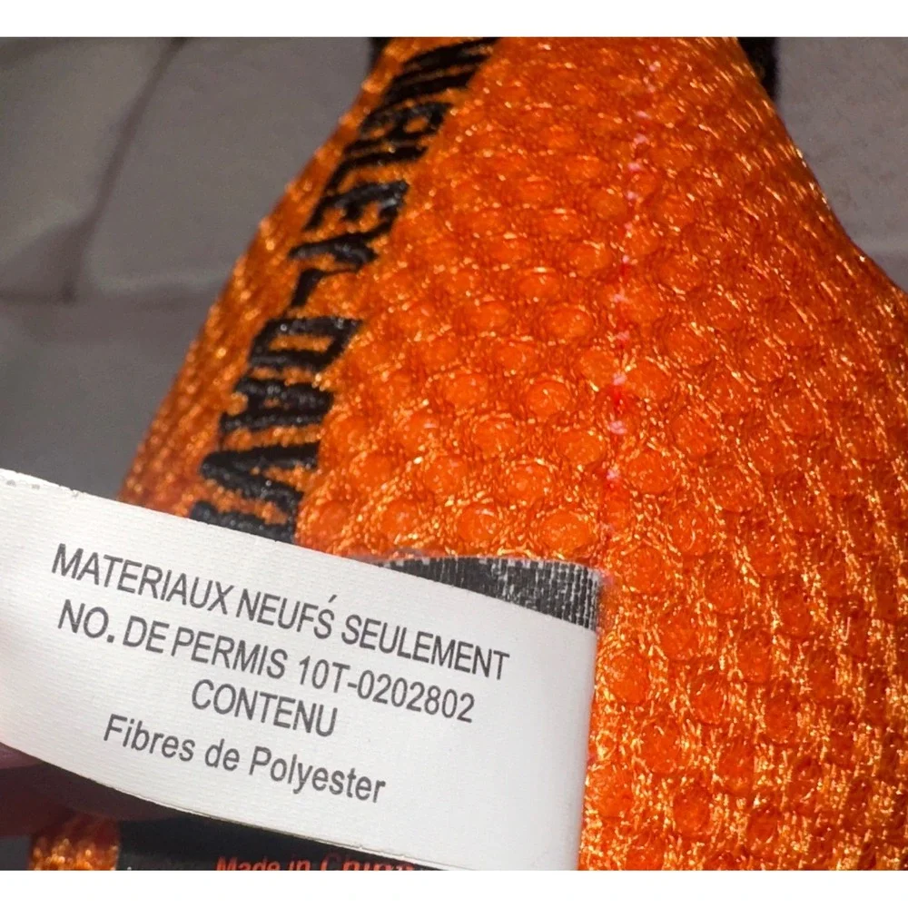 Harley-Davidson Hammer Plush Squeaky Dog Toy‎ Orange Grey Black Mesh 2014 NEW